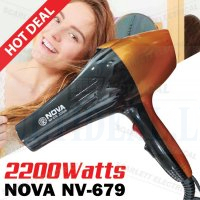 Nova Fashion Hair Dryer Blow 2200 Watts NV-679 Temperature Controller 4.3