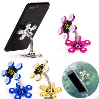 Portable Sucker Stand Phone Holder 360 Degree Rotatable Magic Suction Cup Mobile Phone Holder Car Bracket Smartphone Holder
