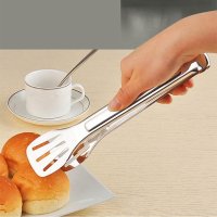 Stainless Steel Food Clip  (Food Clip/ Tongs Spoon/ Clamp Salad Serving)