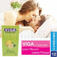 Viga Banana Flavor 12 Condoms For Great Pleasure