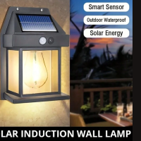 2023 New Outdoor Solar Wall Lamp, New Solar Induction Wall Lamp, Waterproof Outdoor Solar Motion Sensors Wall Lights,Fence Lights Solar Powered,Exterior Wall Mount Lighting 