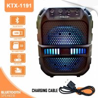 100% Original KTX-1191 Bluetooth Speaker Best Wireless Speaker for Mobile Phone Rechargeable Speaker