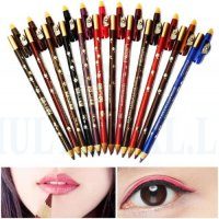 12 Colors Of  Lip & eye Liner Pencil 