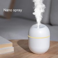 220ml Portable Humidifier Nano-atomization 2 Gear Silent Timed Shut-off USB Mist Purifier Diffuser for Living Room