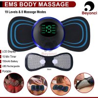 Neck Electric Massager Rechargeable Shoulder Cervical Vertebra Massage Patch for Muscle Pain Relief