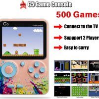G5 Handheld Game Console 500 In 1 Nostalgic Retro Game Console Support Two Roles Gamepad and AV Out Video Games Classic Game