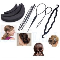 New 6Pcs/set Hair Twist Styling Clip Stick Bun Maker Braid Tool Hair Accessories