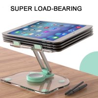  Compatible with all 4.7-13 inch devices 2. Can be rotated 360 degrees, free to adjust the angle 3. The double-pole support does not fall, and the stability is strong 4. Super load-bearing and stable without shaking 5. The silicone anti-skid pad will not 