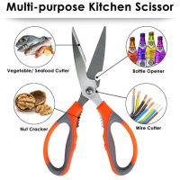 Multi-Function Kitchen Scissors with Sharp Blade Professional Poultry Shears Stainless Steel Kitchen Shears/Stainless Steel Poultry Chicken Bone Cutte