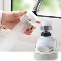 1PC Rotatable Universal Splash Proof 3 Modes Water Saving Nozzle Filter Faucet Sprayer for Kitchen Basin Taps Aerator Extender for Bathroom Basin Tap (3-Gear)
