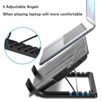 Mikuso NCP-235 Angle Adjustment Cool Stock Cooling Plastic Notebook Cooler Laptop Cooler one big fan for 14-17 inch